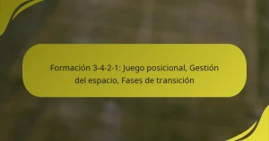 Formación 3-4-2-1: Juego posicional, Gestión del espacio, Fases de transición
