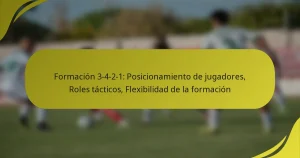 Formación 3-4-2-1: Posicionamiento de jugadores, Roles tácticos, Flexibilidad de la formación