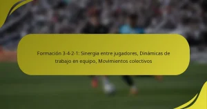 Formación 3-4-2-1: Sinergia entre jugadores, Dinámicas de trabajo en equipo, Movimientos colectivos